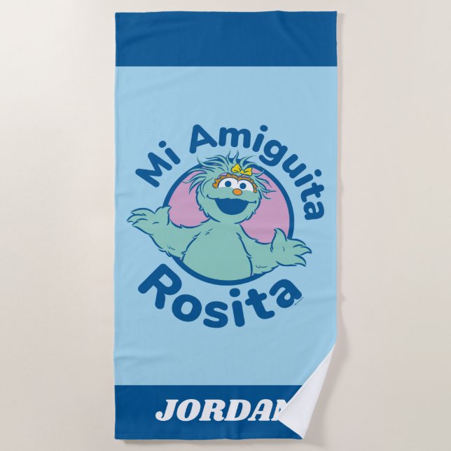 Sesame Street | Mi Amiguita Rosita Beach Towel (Front)