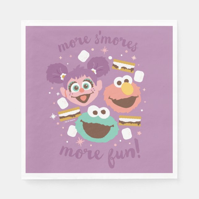Sesame Street | More S'mores More Fun! Napkin (Front)