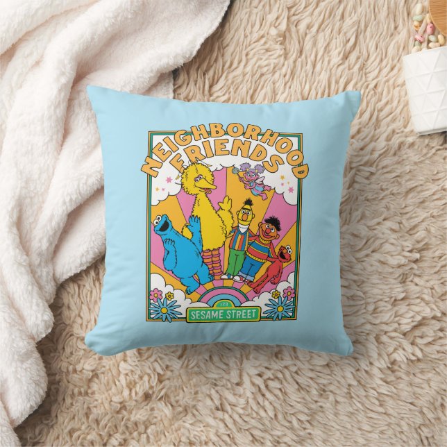 Sesame Street | Neighbourhood Friends Throw Pillow (Blanket)