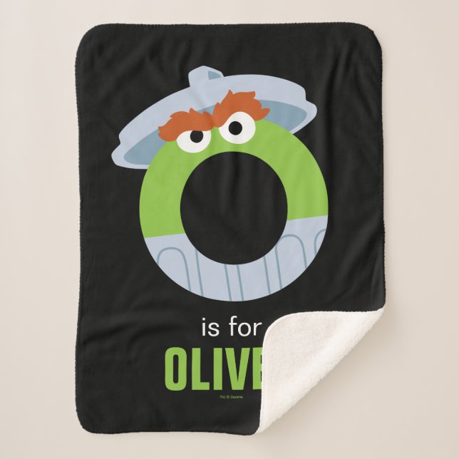 Sesame Street | O is for Oscar Sherpa Blanket (Front)