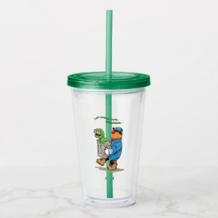 Sesame Street   Oscar & Bruno the Garbage Man Acrylic Tumbler