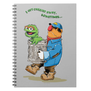 Sesame Street Oscar & Bruno the Garbage Man Notebook