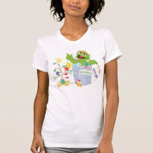 Sesame Street   Oscar - Christmas Tree T-Shirt
