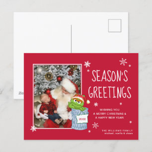 Sesame Street   Oscar Season's Greetings - Photo Holiday Postcard