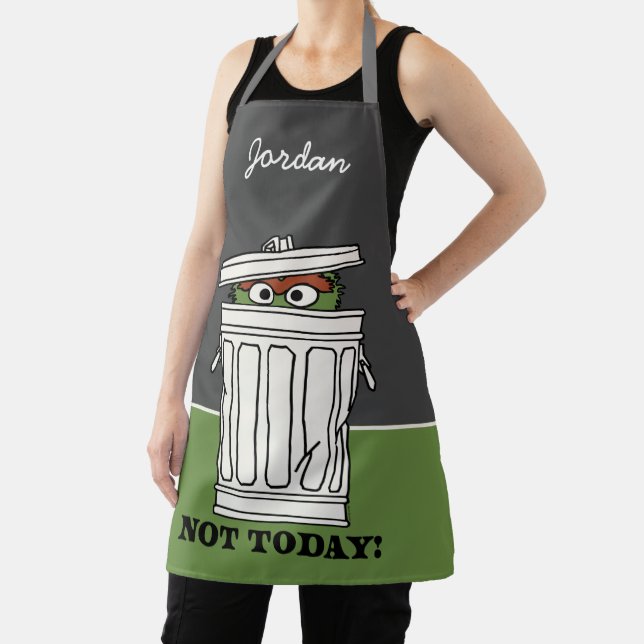 Sesame Street | Oscar the Grouch | Add Your Name Apron (Insitu)