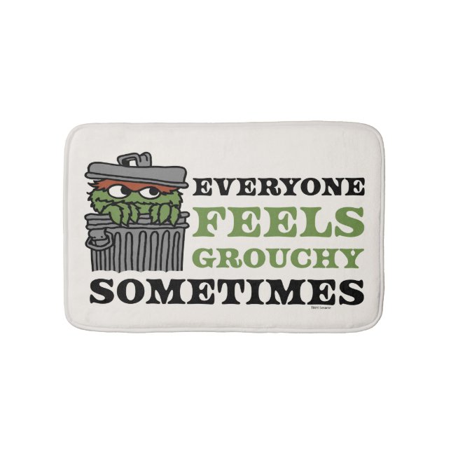 Sesame Street | Oscar the Grouch Feels Grouchy Bath Mat (Front)