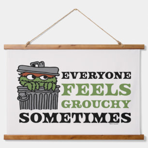 Sesame Street   Oscar the Grouch Feels Grouchy Hanging Tapestry