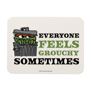 Sesame Street Oscar the Grouch Feels Grouchy Magnet