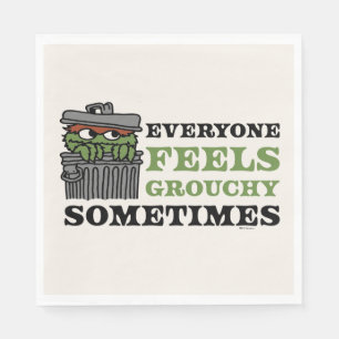 Sesame Street   Oscar the Grouch Feels Grouchy Napkin