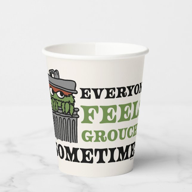 Sesame Street | Oscar the Grouch Feels Grouchy Paper Cups (Left)