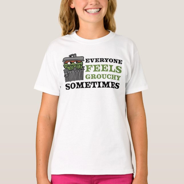 Sesame Street | Oscar the Grouch Feels Grouchy T-Shirt (Front)