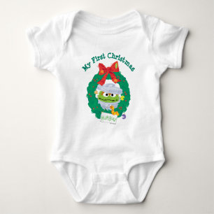 Sesame Street Oscar the Grouch First Christmas Baby Bodysuit