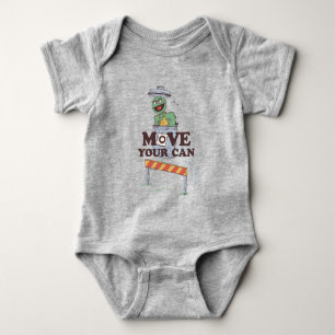 Sesame Street Oscar the Grouch Move Your Can Baby Bodysuit