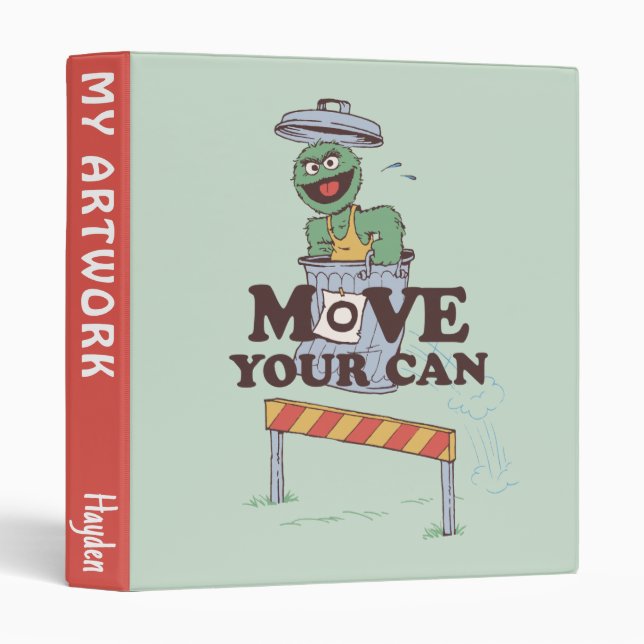 Sesame Street | Oscar the Grouch Move Your Can Binder (Front/Spine)