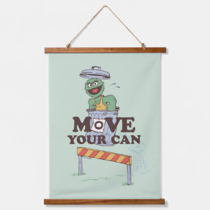 Sesame Street   Oscar the Grouch Move Your Can Hanging Tapestry