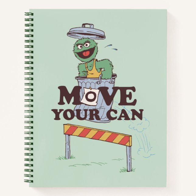 Sesame Street | Oscar the Grouch Move Your Can Notebook (Front)