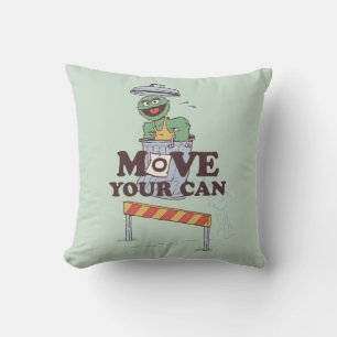 Sesame Street   Oscar the Grouch Move Your Can Throw Pillow