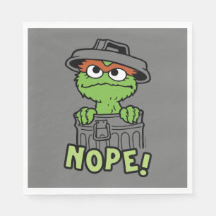 Sesame Street Oscar the Grouch Nope! Napkin