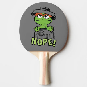 Sesame Street   Oscar the Grouch Nope! Ping Pong Paddle