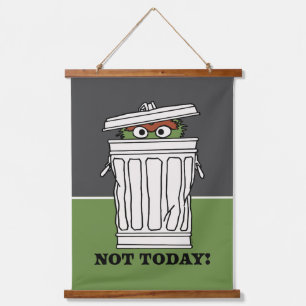 Sesame Street Oscar the Grouch Not Today! Hanging Tapestry