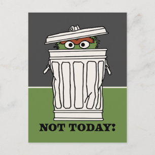 Sesame Street   Oscar the Grouch Not Today! Postcard