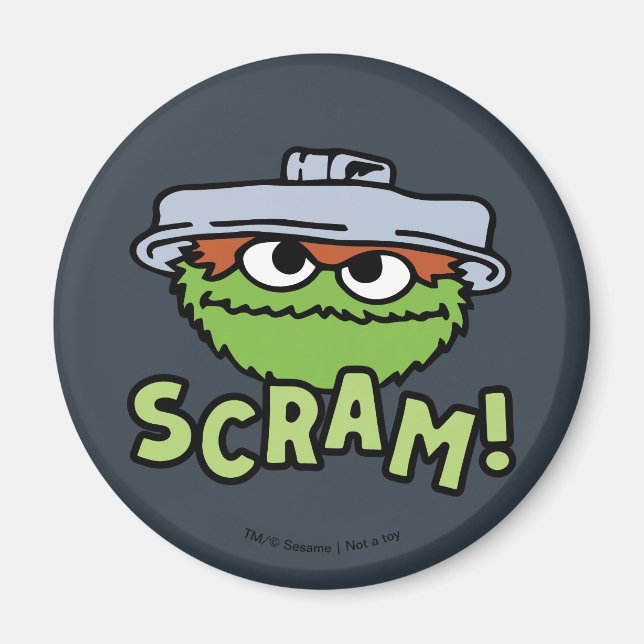 Sesame Street | Oscar the Grouch Scram! Magnet (Front)