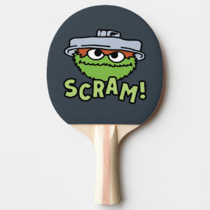 Sesame Street   Oscar the Grouch Scram! Ping Pong Paddle