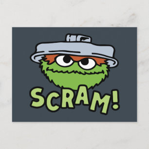 Sesame Street   Oscar the Grouch Scram! Postcard