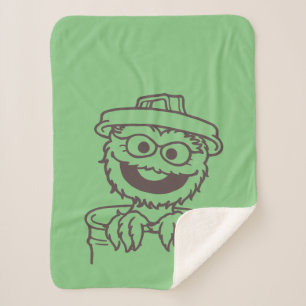 Sesame Street   Oscar the Grouch Sherpa Blanket