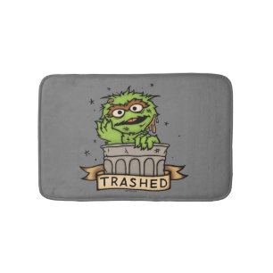 Sesame Street Oscar the Grouch Trashed Bath Mat