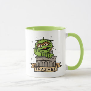 Sesame Street   Oscar the Grouch Trashed Mug