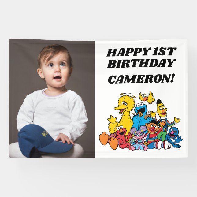 Sesame Street Pals 1st Birthday Banner (Horizontal)