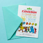 Sesame Street Pals | 2nd Birthday Balloons Invitation<br><div class="desc">Celebrate your child’s second birthday with this cheerful invitation featuring beloved Sesame Street characters, including Elmo, Big Bird, Cookie Monster, and Oscar the Grouch. The design showcases colourful balloons and playful accents, creating a festive and fun atmosphere. Customizable with your event details, this invitation is perfect for a Sesame Street-themed...</div>