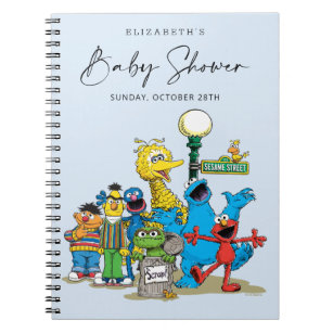 Sesame Street Pals Baby Shower Guest & Gift List Notebook