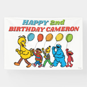 Sesame Street Pals Balloons Birthday Banner