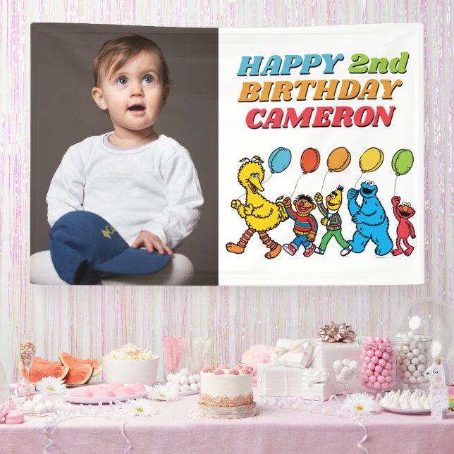 Sesame Street Pals Balloons Birthday Banner (Party)