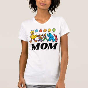 Sesame Street Pals Birthday Balloons - Mom T-Shirt