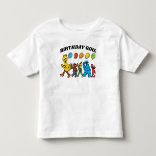 Sesame Street Pals   Birthday Girl Birthday Toddler T-shirt