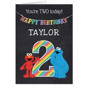 Sesame Street Pals Chalkboard Arc-en-ciel 2e anniv