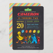 Sesame Street Pals | Chalkboard Balloons Birthday