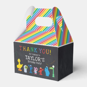 Sesame Street Pals Chalkboard Rainbow Birthday Favor Box