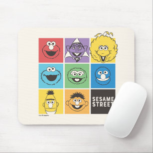Sesame Street Pals   Color Blocks Mouse Pad