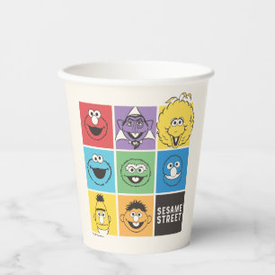 Sesame Street Pals   Color Blocks Paper Cups