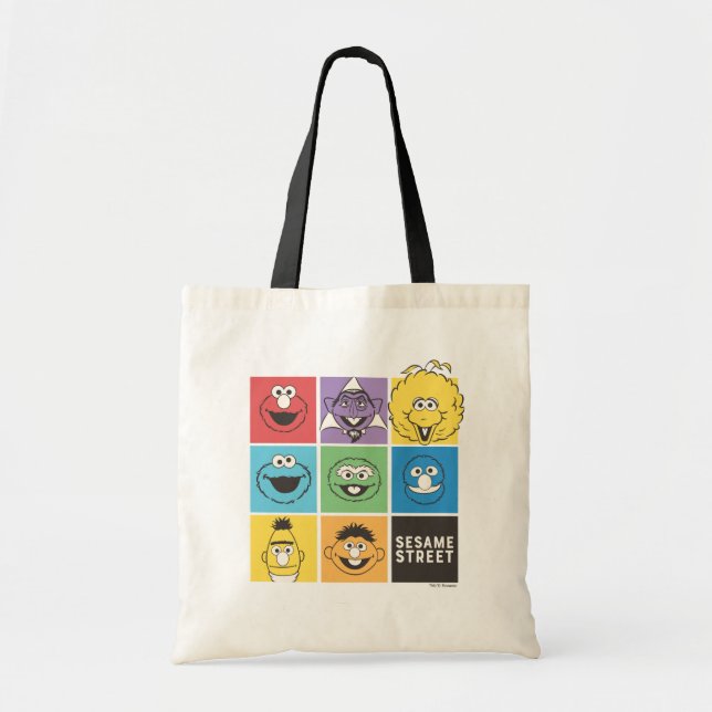 Sesame Street Pals | Color Blocks Tote Bag (Front)