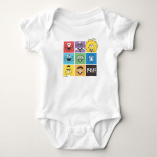 Sesame Street Pals   Colour Blocks Baby Bodysuit