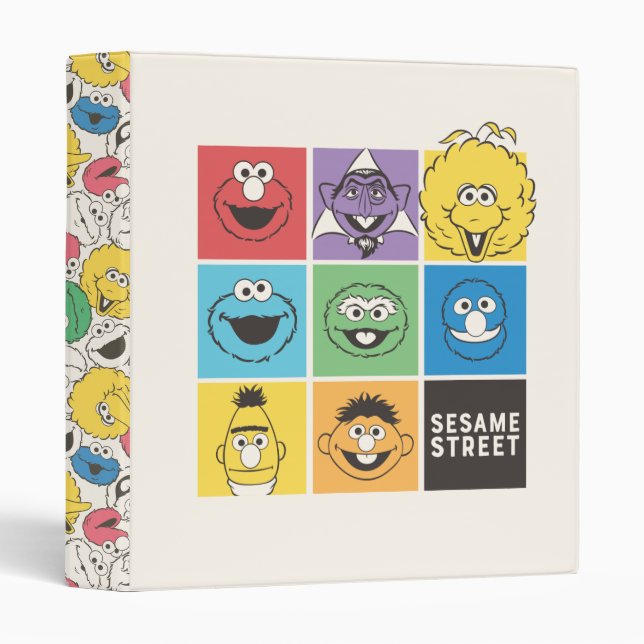 Sesame Street Pals | Colour Blocks Binder (Front/Spine)