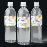 Sesame Street Pals Confetti Birthday Water Bottle Label<br><div class="desc">Add a festive touch to your beverages with the Sesame Street Pals Confetti Birthday Water Bottle Label. Featuring Elmo, Cookie Monster, Big Bird, and Abby Cadabby surrounded by vibrant confetti accents, this cheerful design is perfect for a Sesame Street-themed celebration. Personalize these labels to make your party drinks extra special....</div>