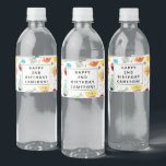 Sesame Street Pals Confetti Birthday Water Bottle Label<br><div class="desc">Add a festive touch to your beverages with the Sesame Street Pals Confetti Birthday Water Bottle Label. Featuring Elmo, Cookie Monster, Big Bird, and Abby Cadabby surrounded by vibrant confetti accents, this cheerful design is perfect for a Sesame Street-themed celebration. Personalize these labels to make your party drinks extra special....</div>