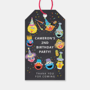 Sesame Street Pals Confetti Thank You Favour Gift Tags