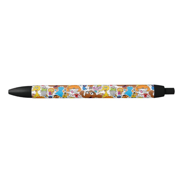 Sesame Street Pals Doodley Pattern Blue Ink Pen (Front)